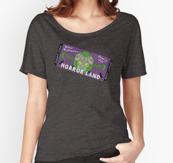 ‘Horrorland Ticket’ Women's Relaxed Fit T-Shirt by itsaaudra T-Shirt