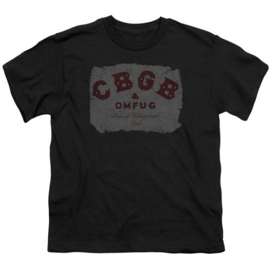 CBGB Shirt Kids Crumbled Logo Black T-Shirt