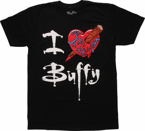 Buffy Stake Heart Bleed T Shirt Sheer