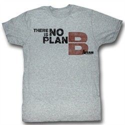 A-Team Shirt B Plan Adult Heather Grey Tee T-Shirt