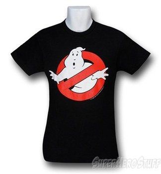 Ghostbusters Glow Logo Black T-Shirt