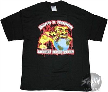 Guns N Roses 2002 World Tour Lion T-Shirt