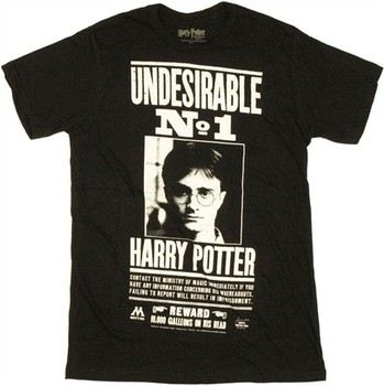 Harry Potter Undesirable No. 1 Wanted Poster T-Shirt Sheer