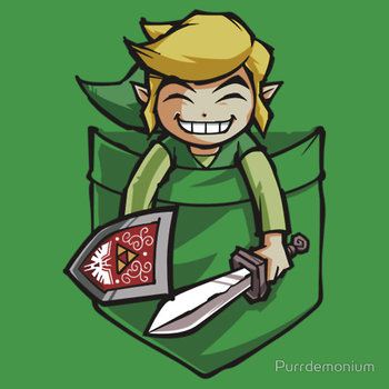 Happy Pocket Link Legend of Zelda T-shirt