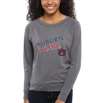 Auburn Tigers Women's Crazy Love Boat Neck Long Sleeve T-Shirt – Charcoal