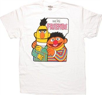 Sesame Street Bert Ernie We're Friends T-Shirt
