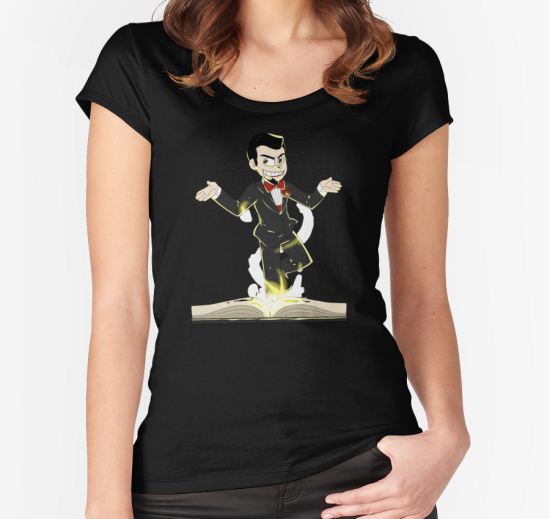 ‘Slappy the Living Dummy’ Women's Fitted Scoop T-Shirt by itsaaudra T-Shirt