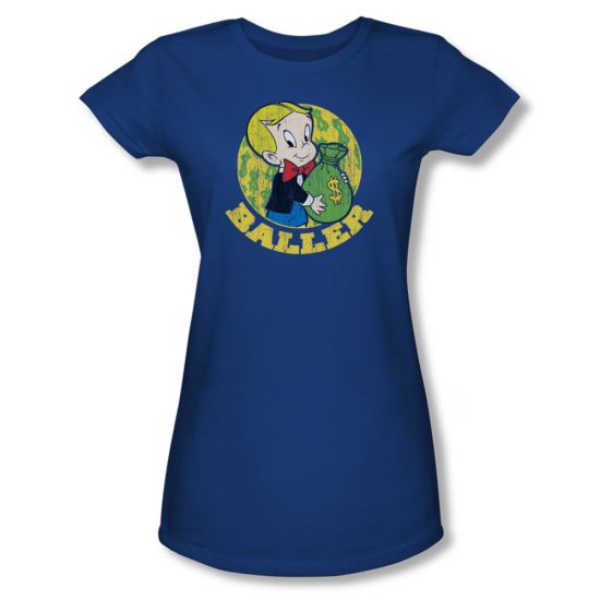 Richie Rich Shirt Juniors Baller Royal T-Shirt