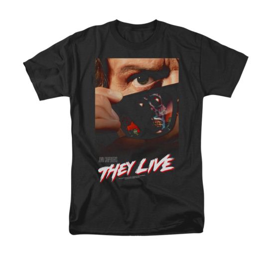 They Live Shirt Poster Adult Black Tee T-Shirt