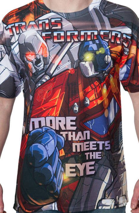 Optimus Prime vs Megatron Sublimation Shirt