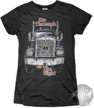 Def Leppard On Through the Night Baby Doll Tee by JUNK FOOD