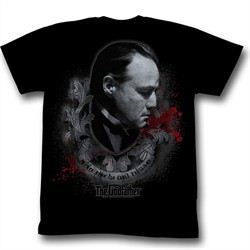 The Godfather Shirt Showing Respect Adult Black Tee T-Shirt