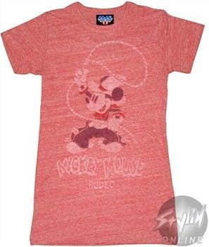 Disney Mickey Mouse Rodeo Baby Doll Tee by JUNK FOOD