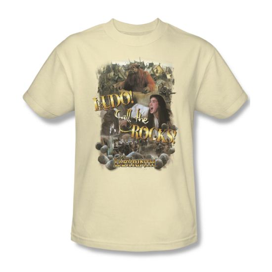 Labyrinth Shirt Call The Rocks Adult Cream Tee T-Shirt