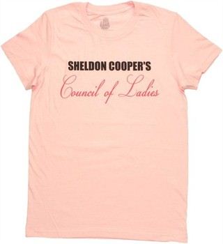 Big Bang Theory Sheldon Cooper's Council of Ladies Baby Doll Tee