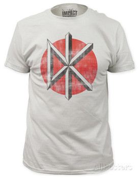 Dead Kennedys - Distressed Logo White (slim fit)