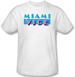 Miami Vice Kids T-shirt Logo Classic Youth White Tee Shirt