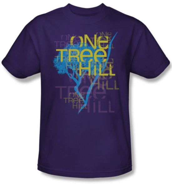 One Tree Hill Shirt Logo Adult Purple Tee T-Shirt