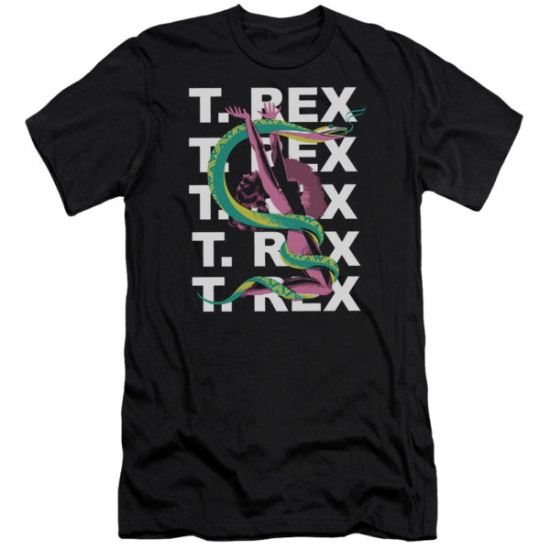 T.Rex Shirt Slim Fit Snake Black T-Shirt
