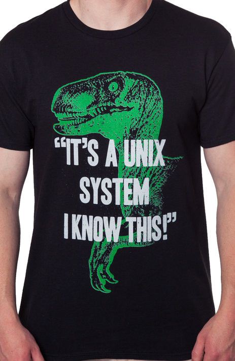 Unix System Jurassic Park T-Shirt