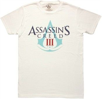 Assassin's Creed 3 Logo White T-Shirt Sheer