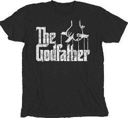 The Godfather Shirt Distressed Adult Black Tee T-Shirt