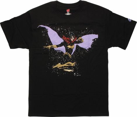 Batgirl Side Splatter Cover T-Shirt