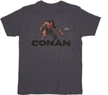 Conan the Barbarian Bring It Charcoal T-shirt