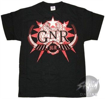 Guns N Roses Chinese Democracy Crest T-Shirt