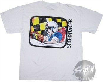 Speed Racer Box White Youth T-Shirt