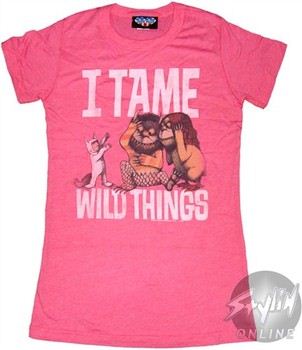Where the Wild Things Are I Tame Wild Things Baby Doll Tee by JUNK FOOD