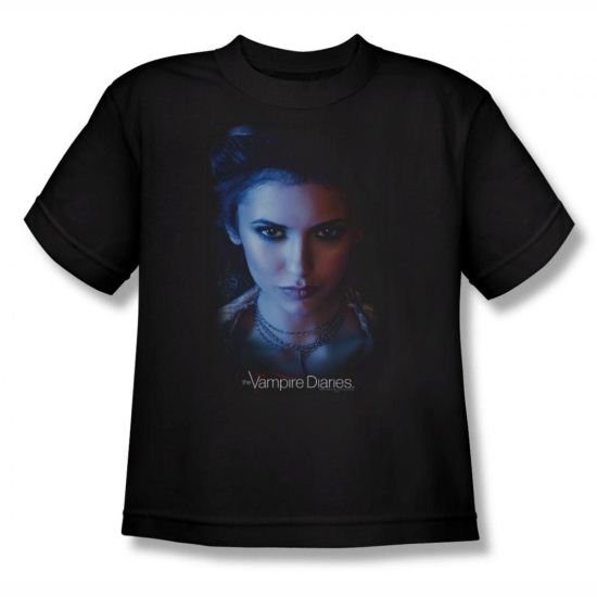 Vampire Diaries Shirt Kids Elena Black T-Shirt