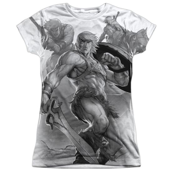 Masters Of The Universe B&W Sublimation Juniors Shirt