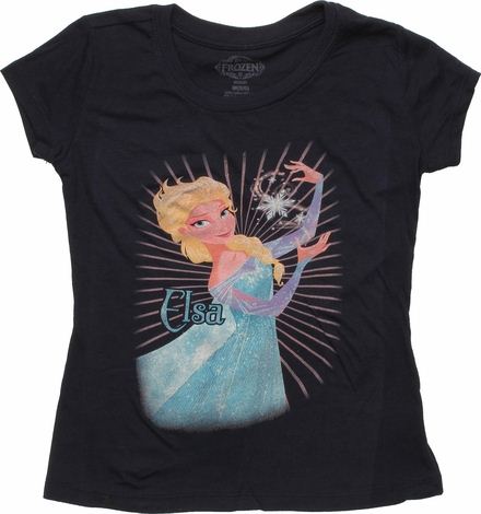Frozen Elsa Snowflake Spell Juvenile T Shirt