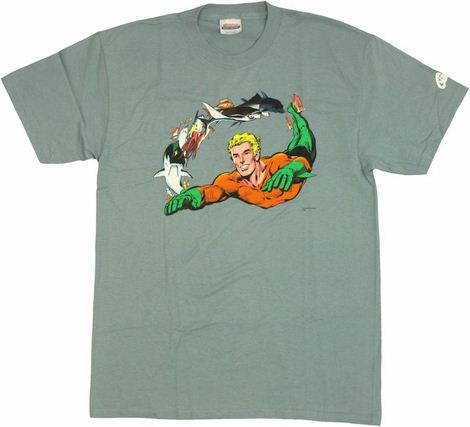 Aquaman Fish Trail T Shirt