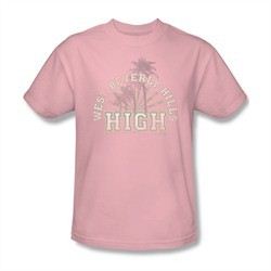 90210 Shirt Beverly Hills High Pale Pink T-Shirt