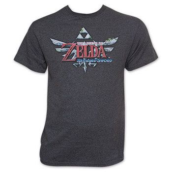 BeiTongMens Design Classic Tops Legend of Zelda Epic Remix Logo T-Shirt Gray