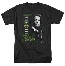 X-Files Shirt Scully Adult Black Tee T-Shirt