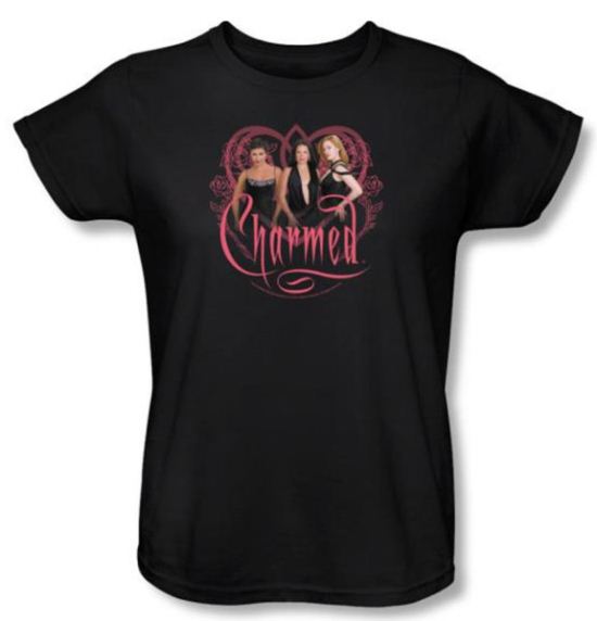 Charmed Ladies Shirt Charmed Girls Black T-shirt