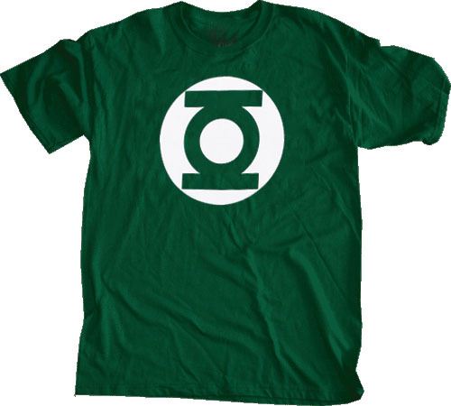 Green Lantern Logo Hunter Green T-shirt