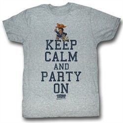 Animal House Shirt Party On Adult Grey Heather Tee T-Shirt