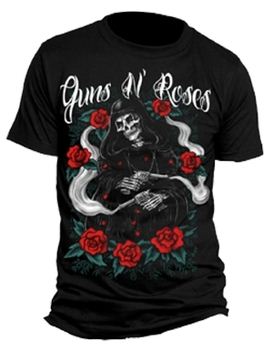 Guns N Roses Roses Reaper Men's T-Shirt