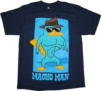 Phineas and Ferb Perry Macho Man Youth T-Shirt