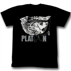 Platoon Shirt Platoon Head Adult Black Tee T-Shirt