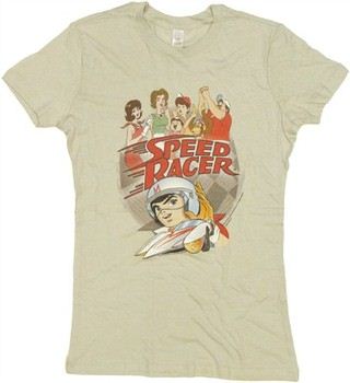 Speed Racer Group Shot Baby Doll Tee