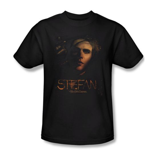 Vampire Diaries Shirt Smokey Stefan Black T-Shirt