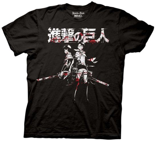 Attack On Titan Shirt Bloody Black T-Shirt
