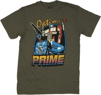 Transformers Optimus Prime Blue Truck T-Shirt