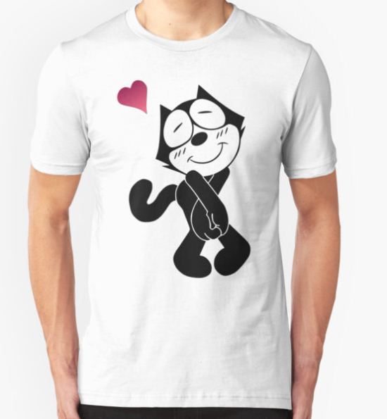 Felix the Cat Love T-Shirt by Czerra T-Shirt