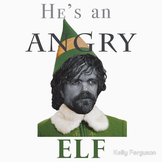 Angry Elf  by Kelly Ferguson T-Shirt